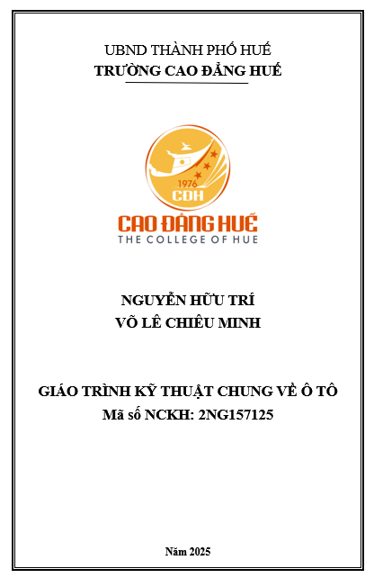 Giáo trình Kỹ thuật chung về ô tô